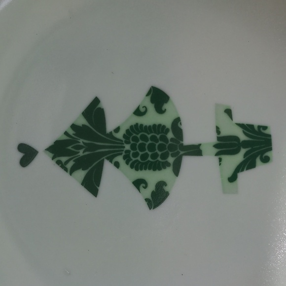 Boston Warehouse Green Porcelain Plates Set - Picture 4 of 7